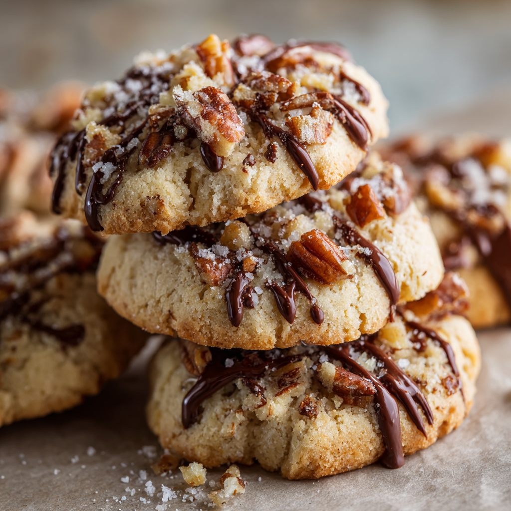 Toffee Pecan Shortbread Cookies