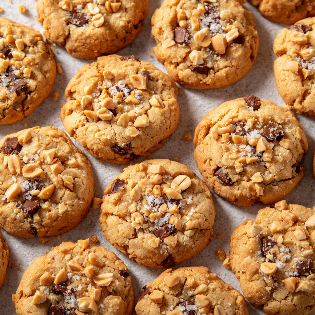 Salted Peanut Cookies