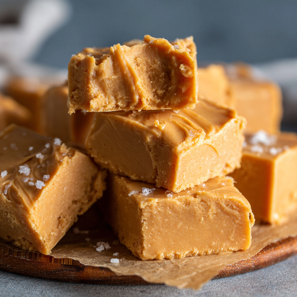Creamy 4-Ingredient Peanut Butter Fudge