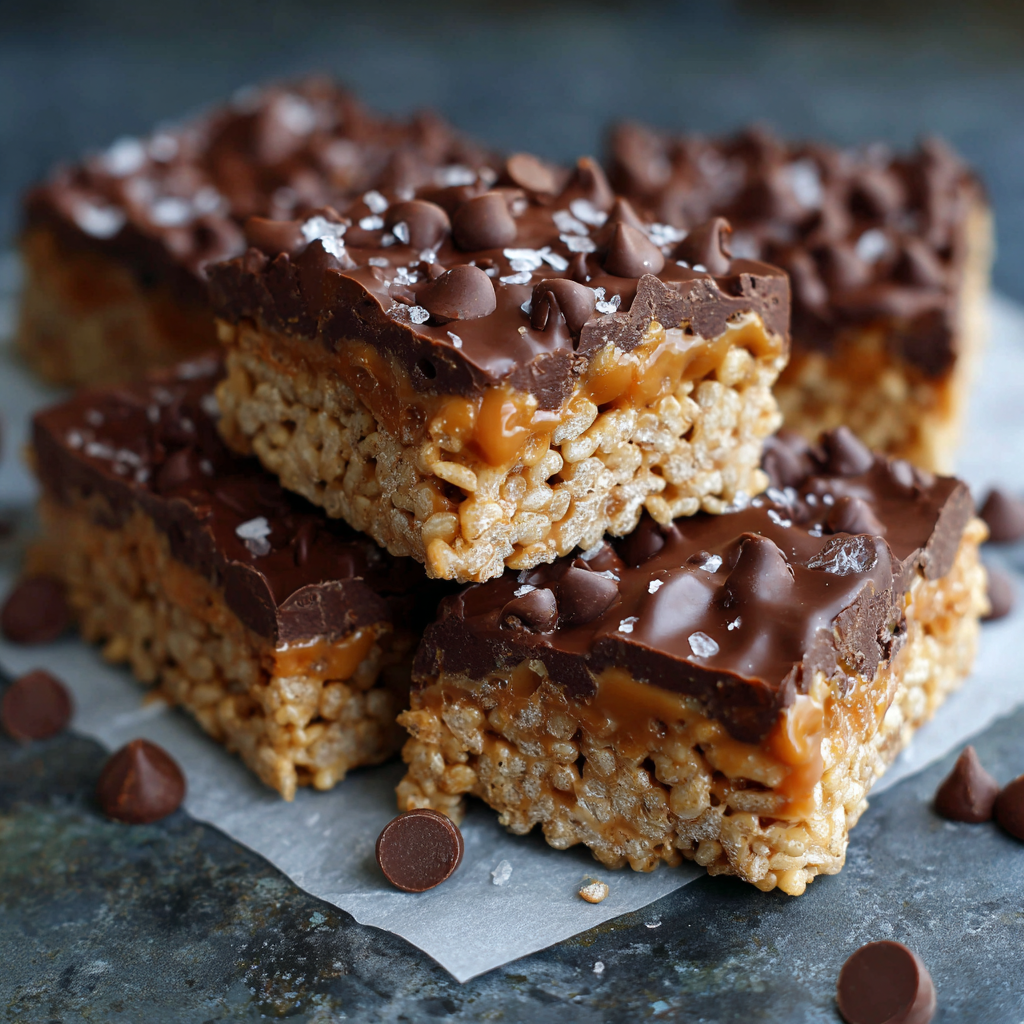 Peanut Butter Chocolate Rice Crispy Treats