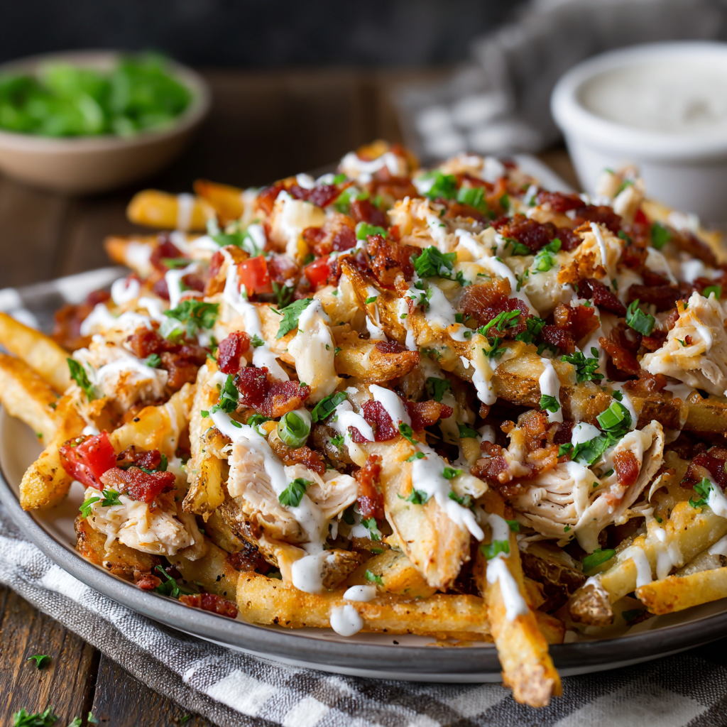 Loaded Chicken Bacon Ranch Fries
