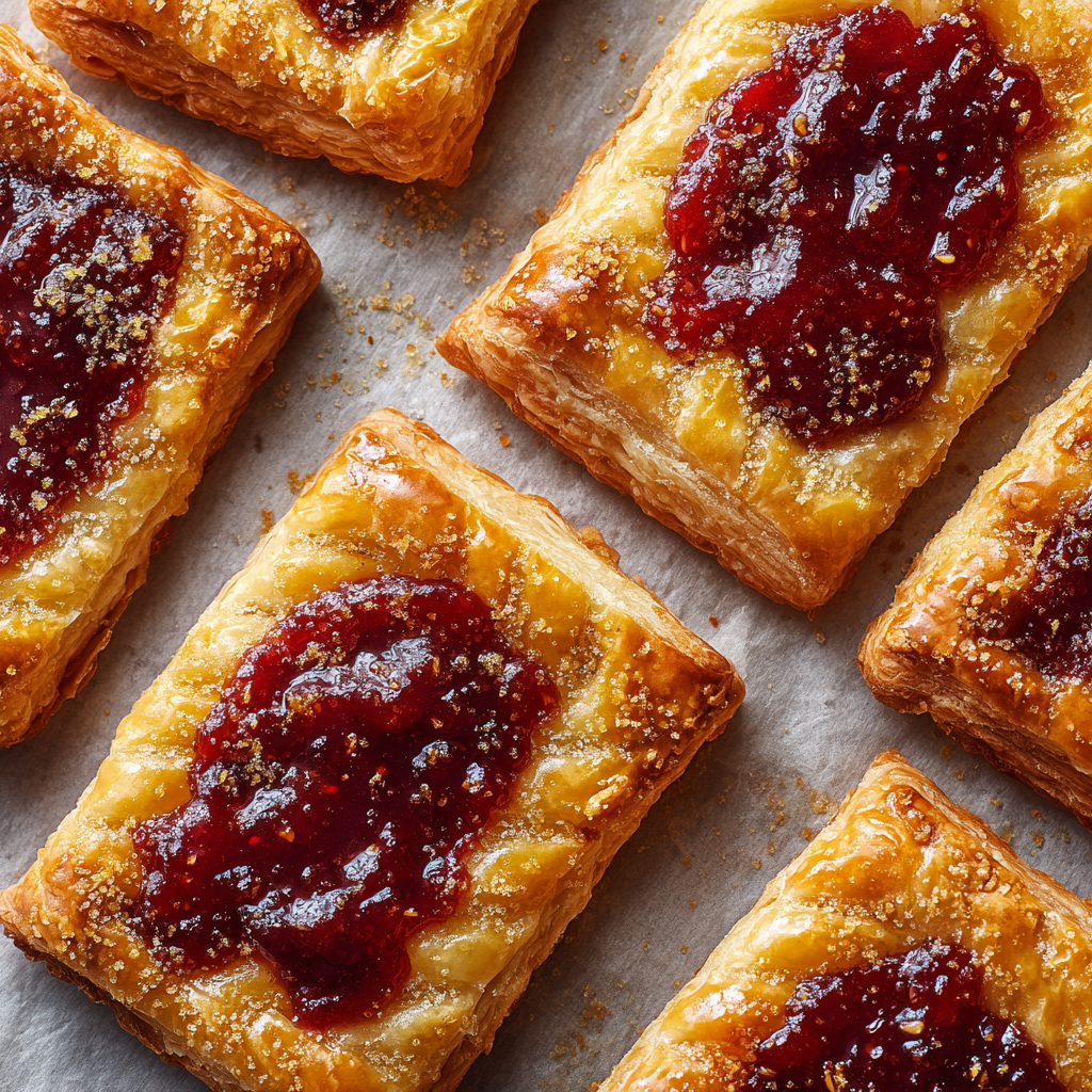 Easy Jam Puff Pastry Tarts