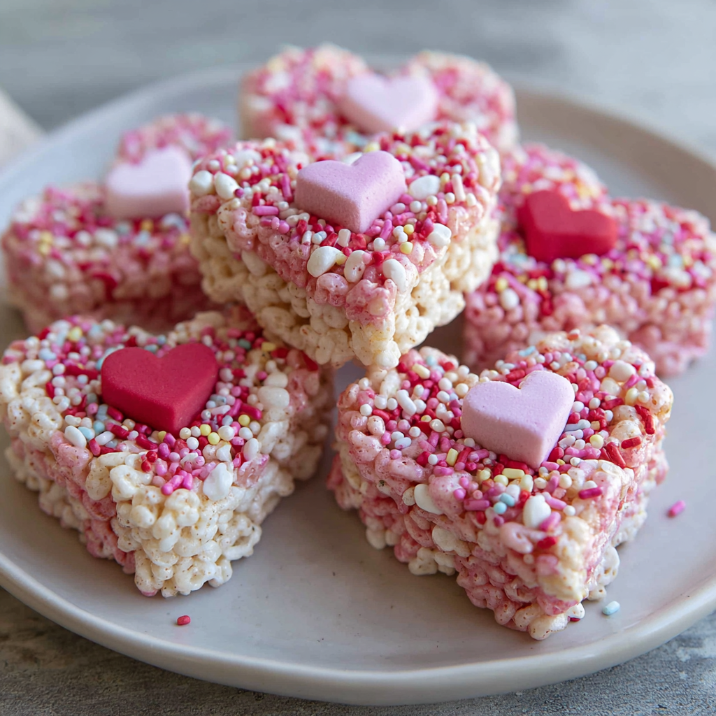 Valentine Rice Krispie Hearts