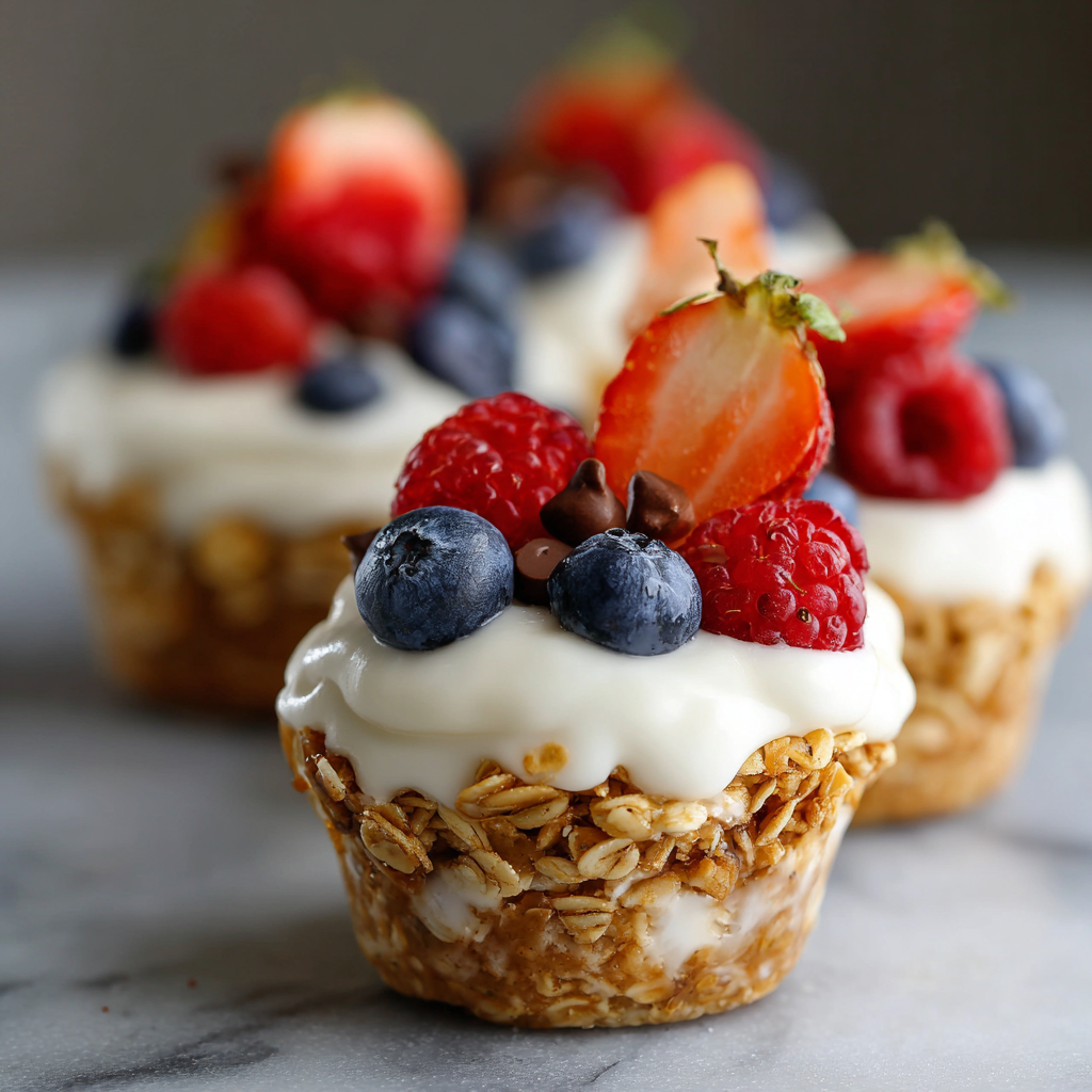 Frozen Yogurt Granola Cups