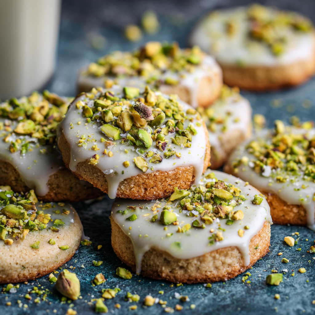 Pistachio Shortbread Cookies