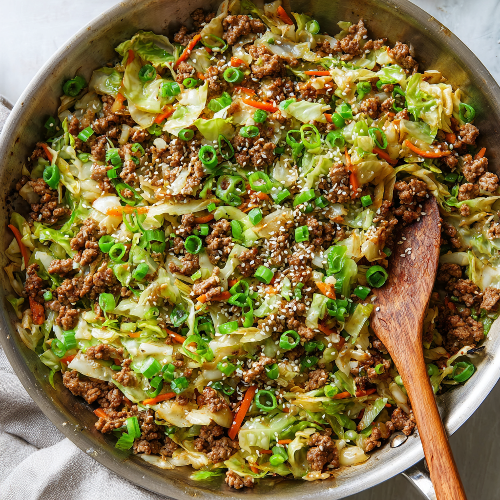 Egg Roll in a Bowl (Asian-Style Stir Fry with Chicken)