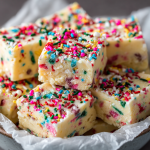 White Chocolate Sugar Cookie Fudge (No-Bake!)