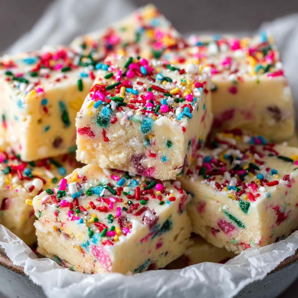 White Chocolate Sugar Cookie Fudge (No-Bake!)