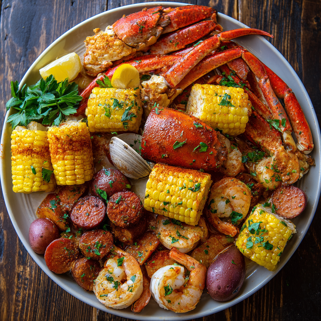 Ultimate Cajun Seafood Boil with Garlic Butter Sauce