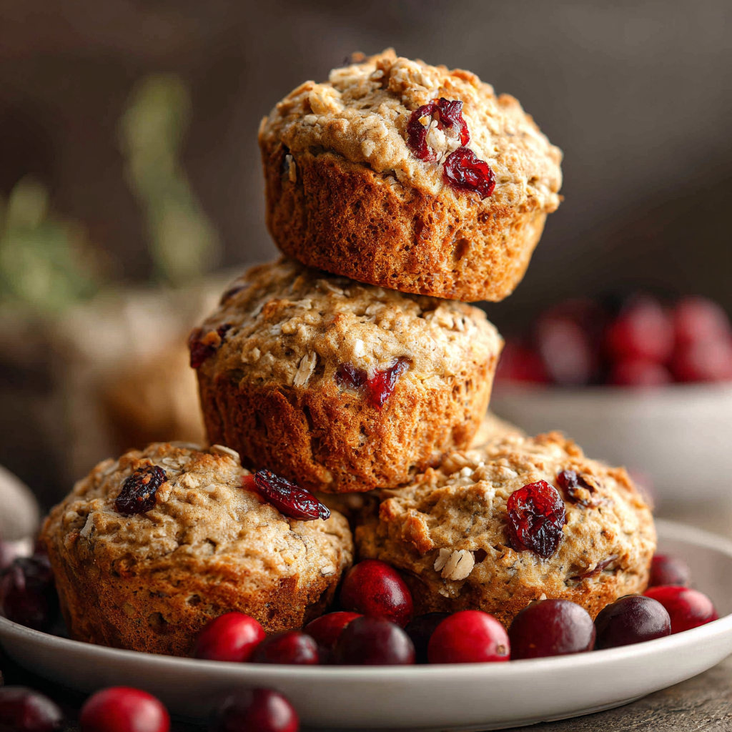 Cranberry Oat Muffins