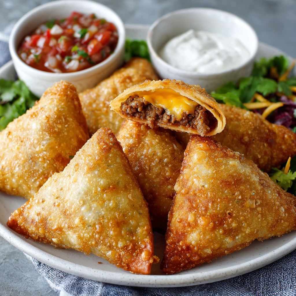 Fried Taco Samosas