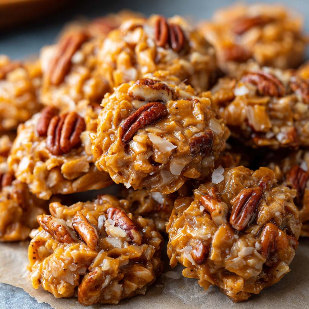 Coconut Pecan Praline Cookies