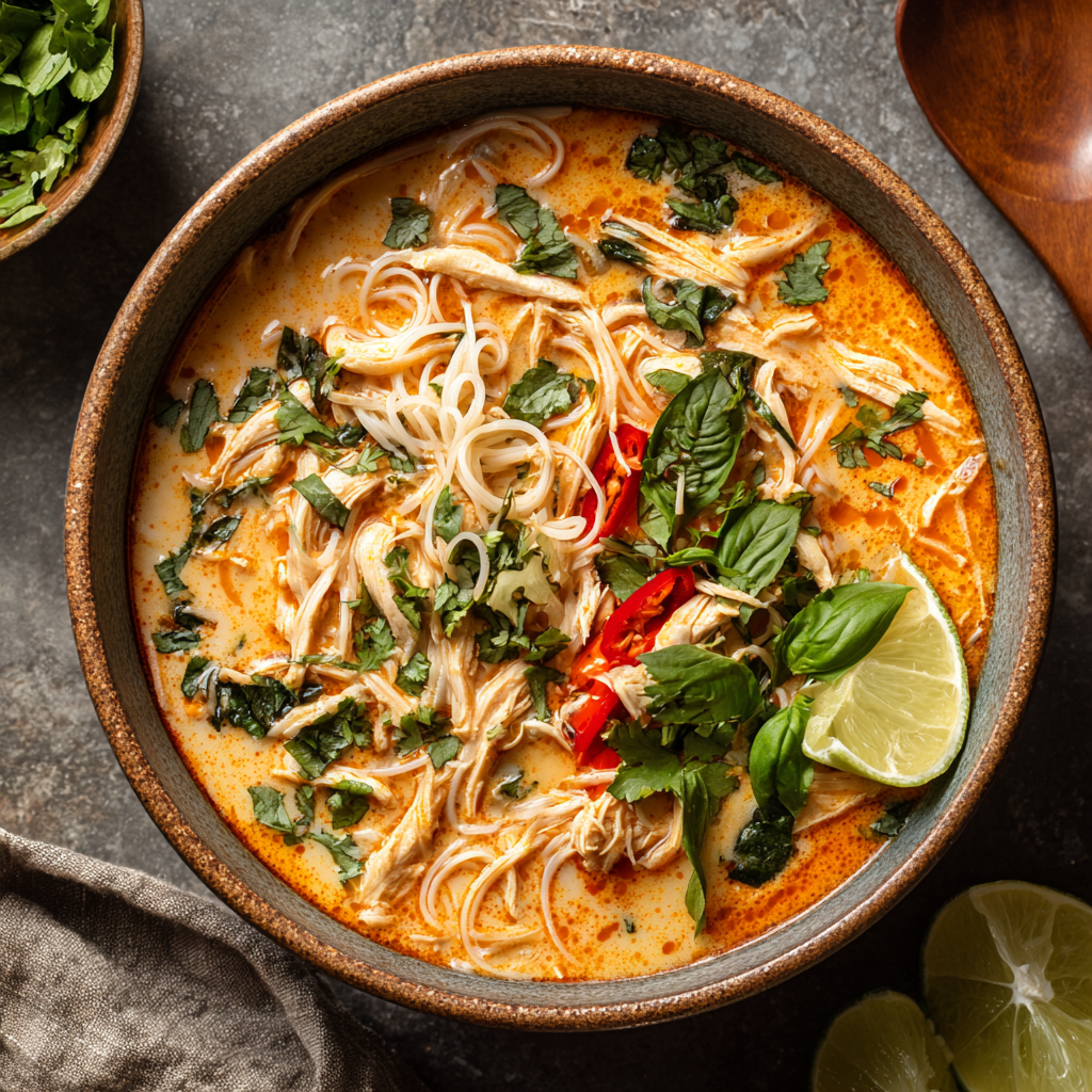 Easy Thai Chicken Curry Soup