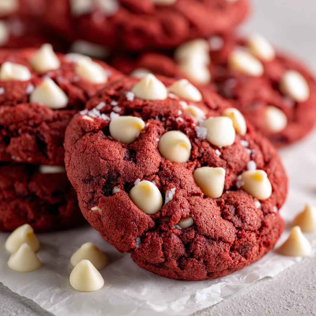 Red Velvet Cake Mix Cookies