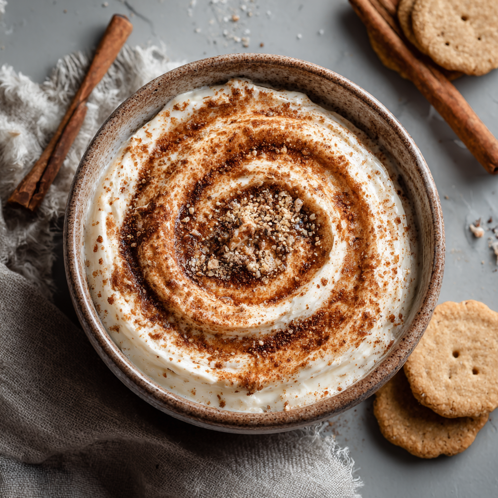 1-Minute Cinnamon Roll Protein Dip