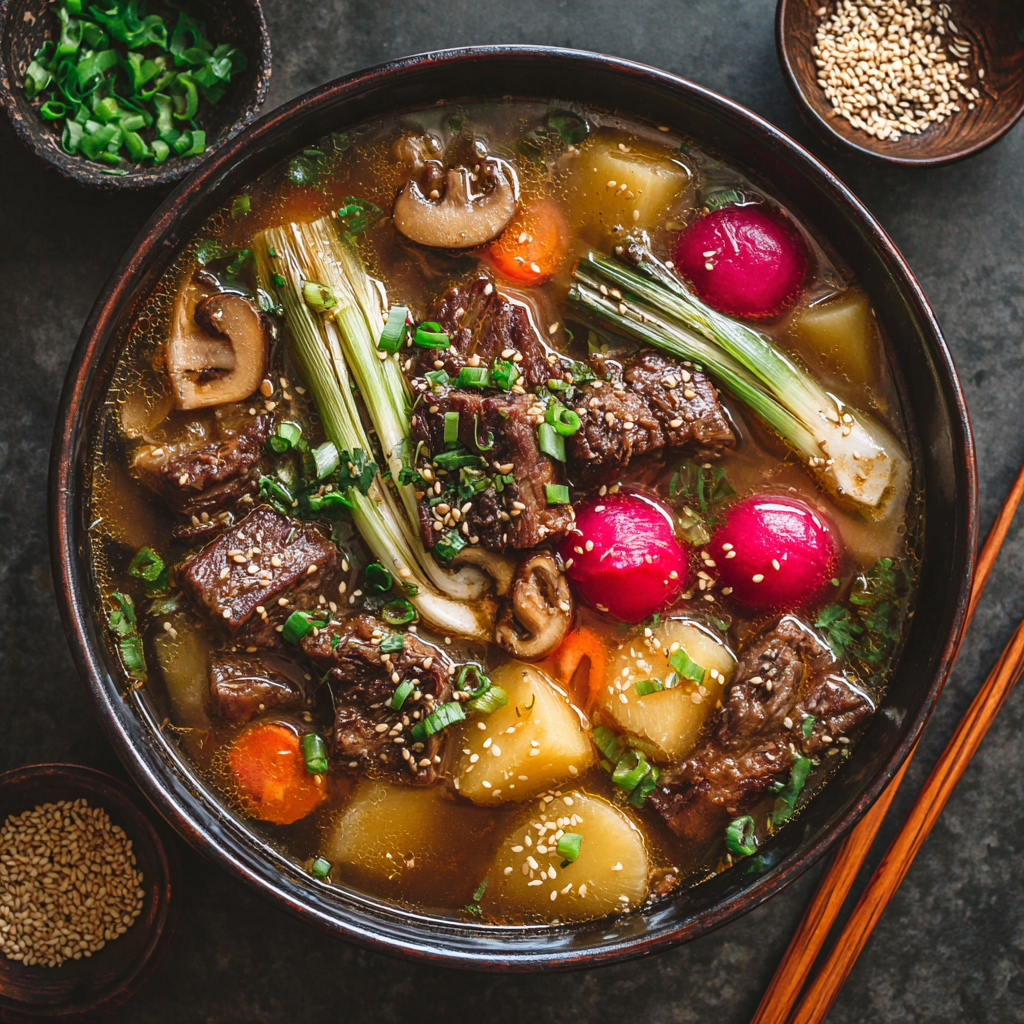 Korean Short Rib Radish Soup (Galbitang)