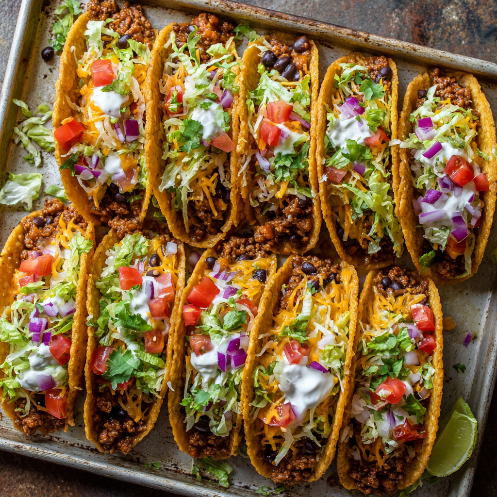 Oven-Baked Cheesy Tacos