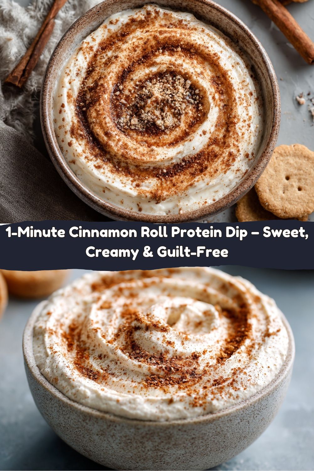 1-Minute Cinnamon Roll Protein Dip