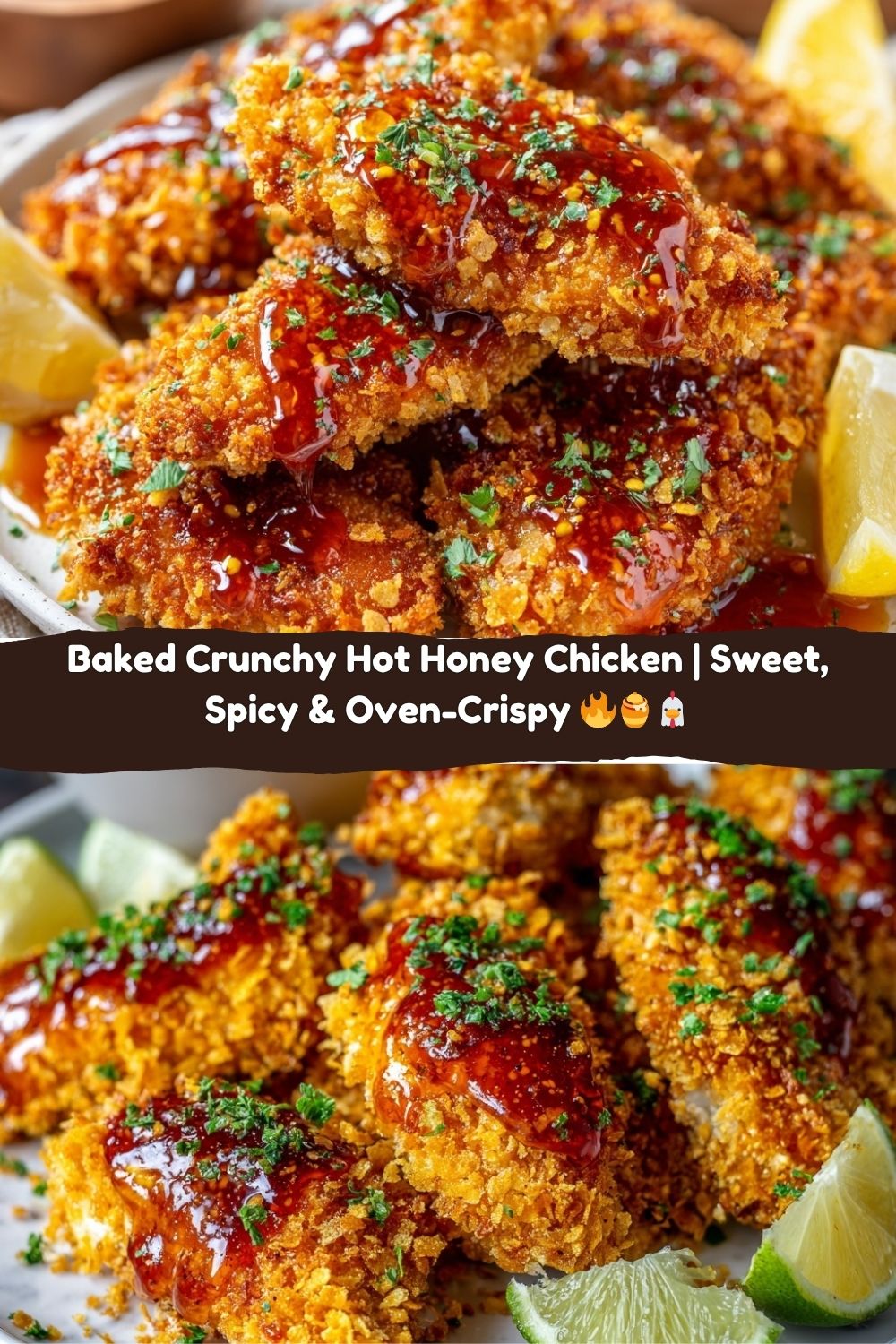 Baked Crunchy Hot Honey Chicken