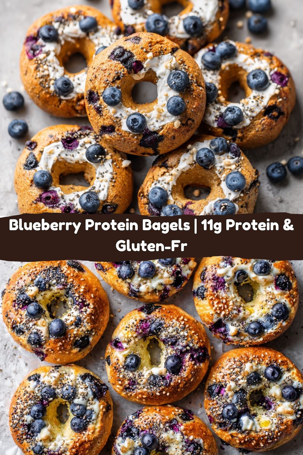Blueberry Protein Bagels (Gluten-Free)