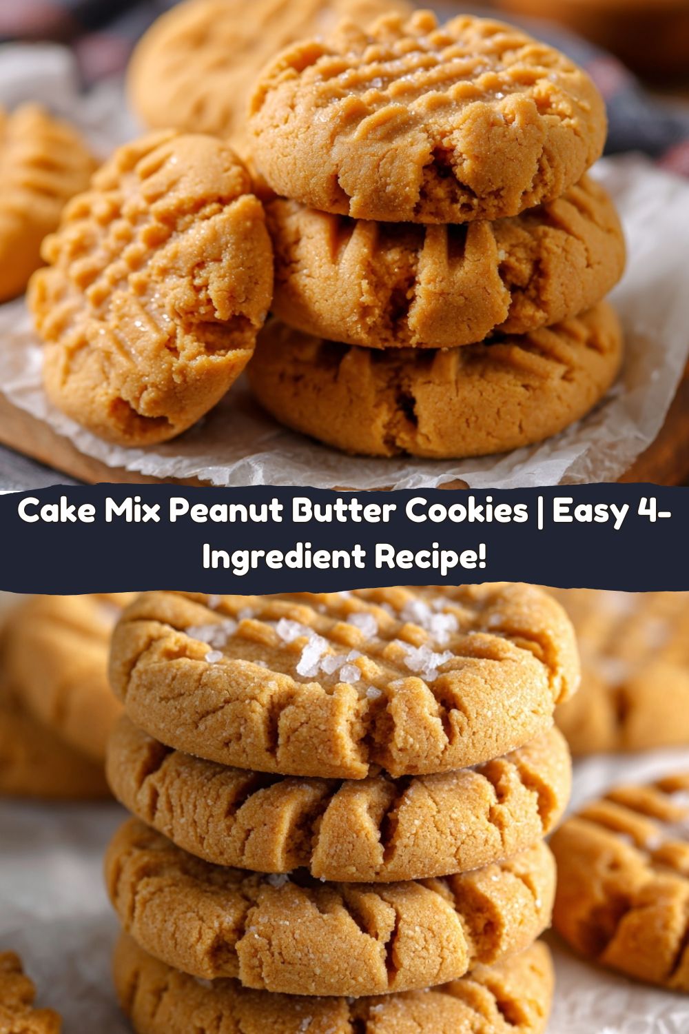Cake Mix Peanut Butter Cookies