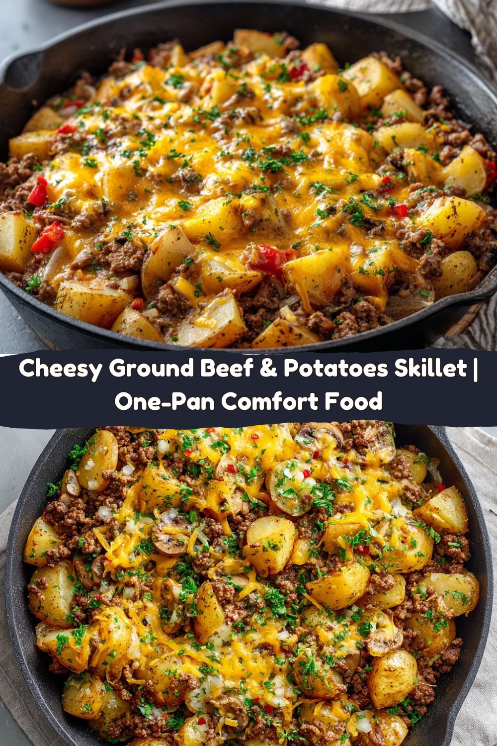 Cheesy Ground Beef and Potatoes