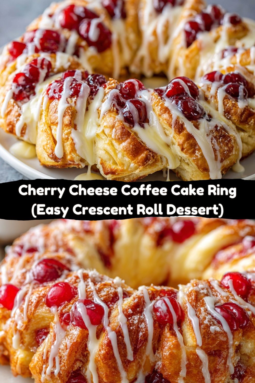 Cherry Cheese Coffee Cake Ring