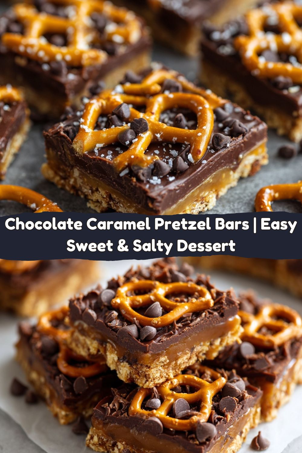 Chocolate Caramel Pretzel Bars