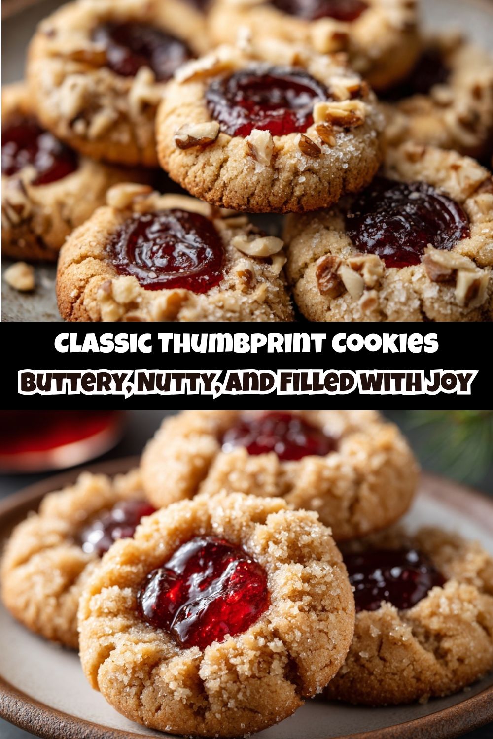 Classic Thumbprint Cookies