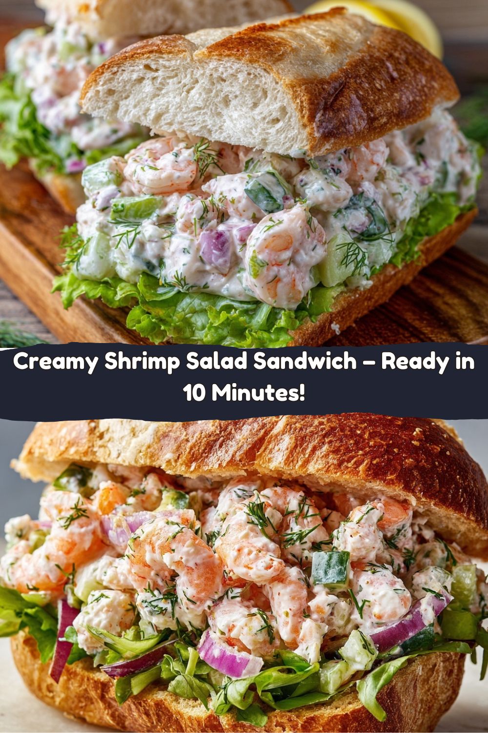 Creamy Shrimp Salad Sandwich