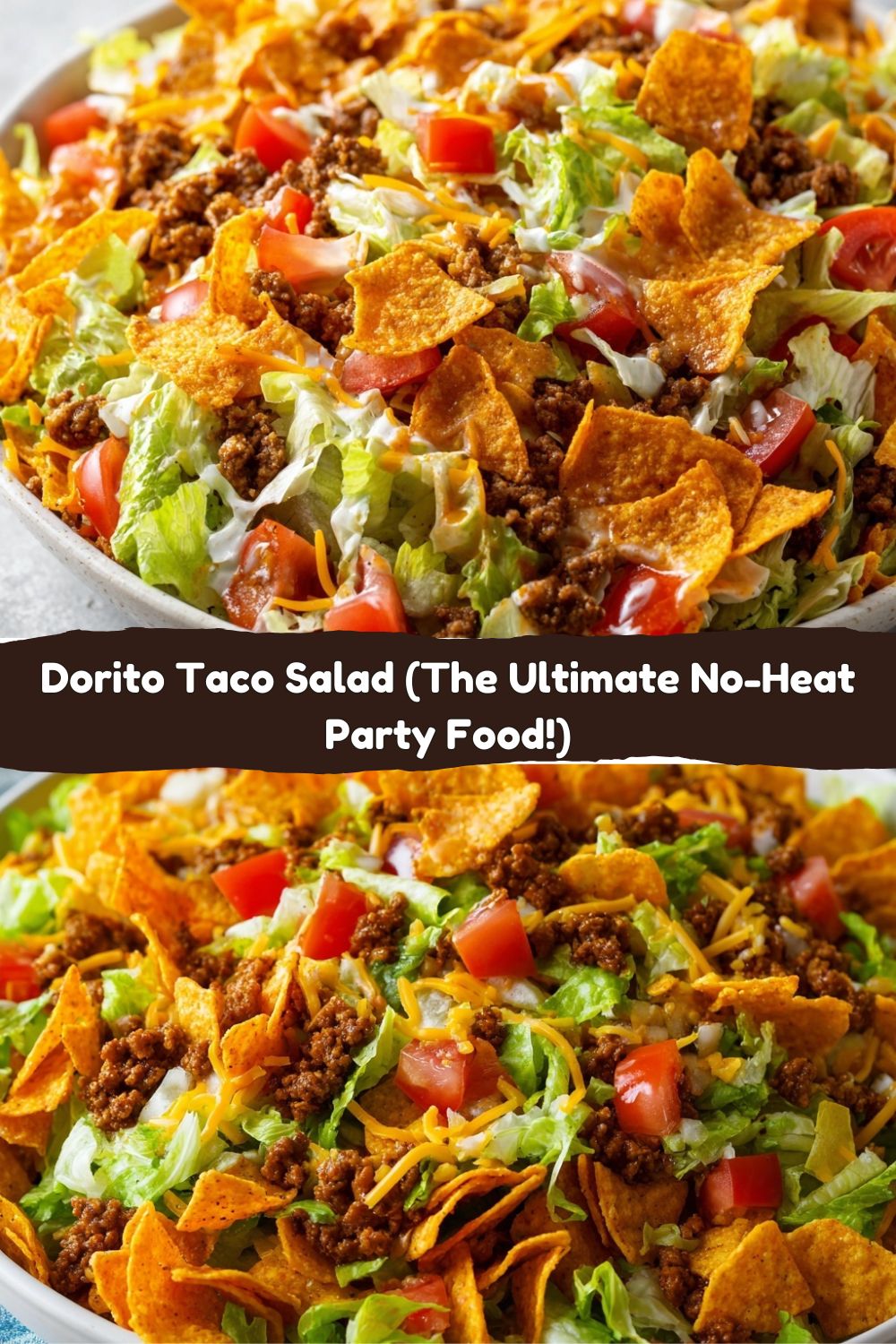 Dorito Taco Salad (No-Heat Party Style)