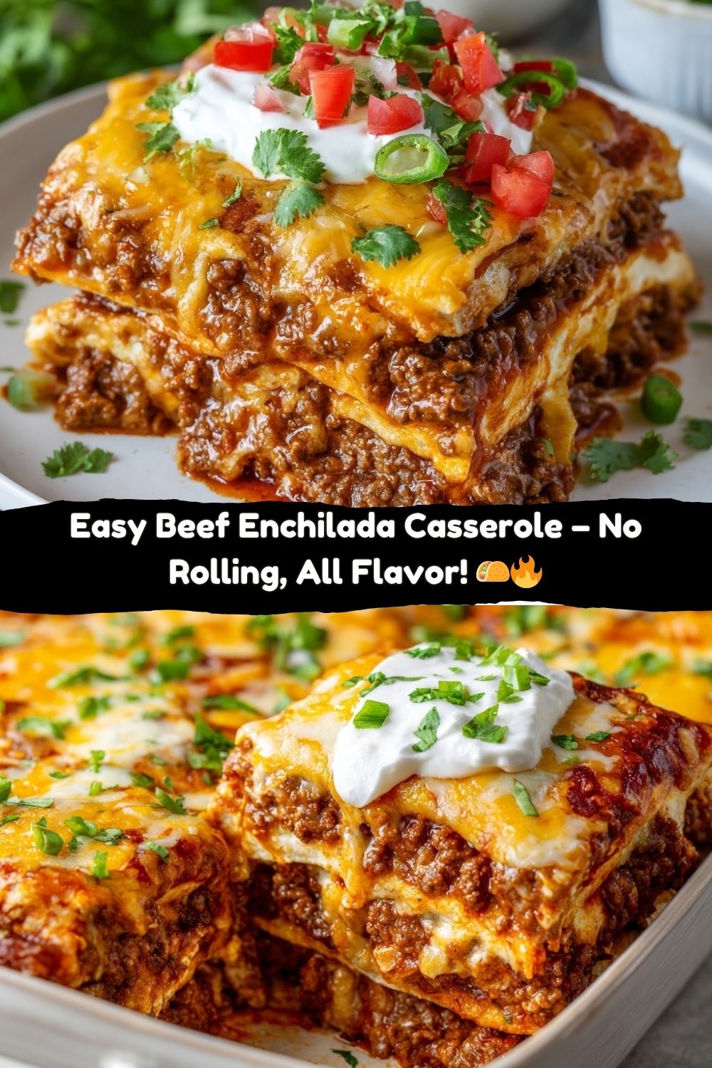 Easy Beef Enchilada Casserole