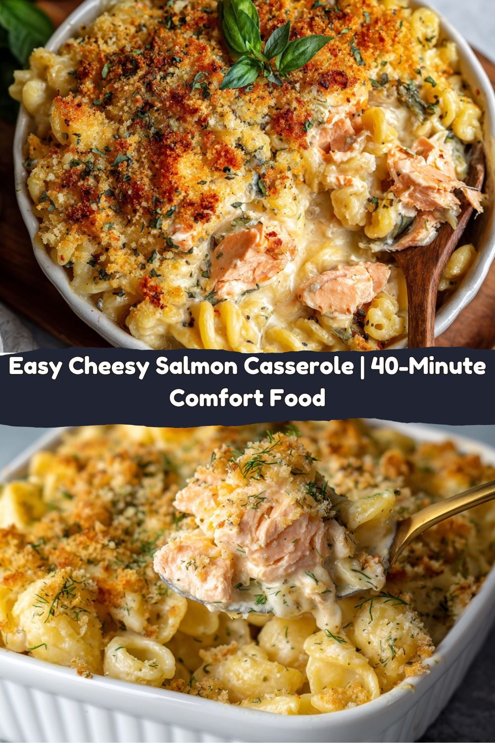 Easy Cheesy Salmon Casserole