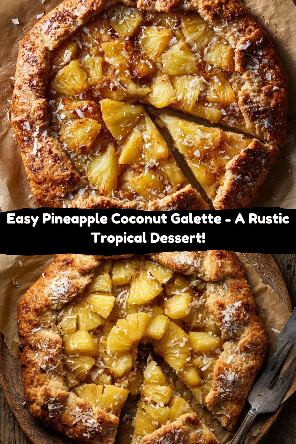 Pineapple Galette with Coconut Crust
