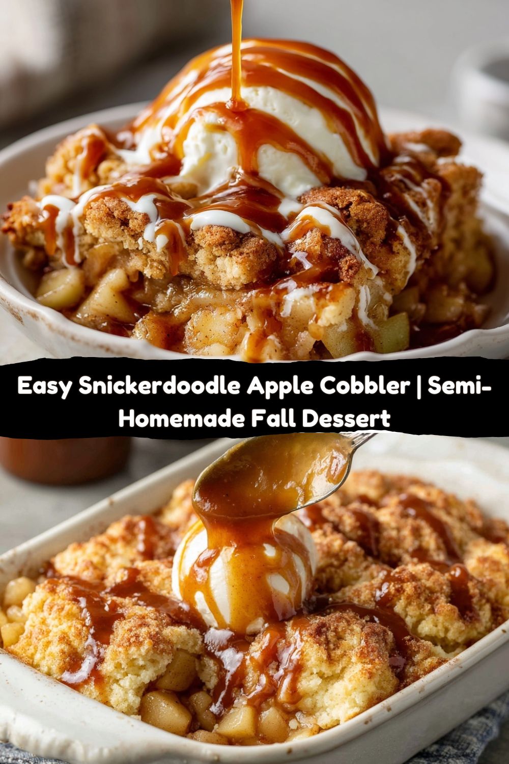 Snickerdoodle Apple Cobbler