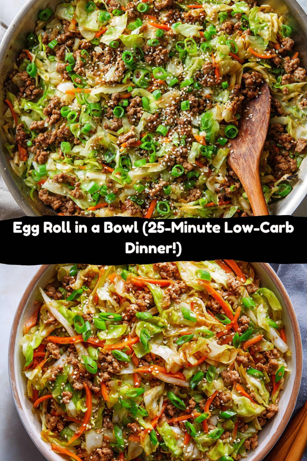 Egg Roll in a Bowl (Asian-Style Stir Fry with Chicken)