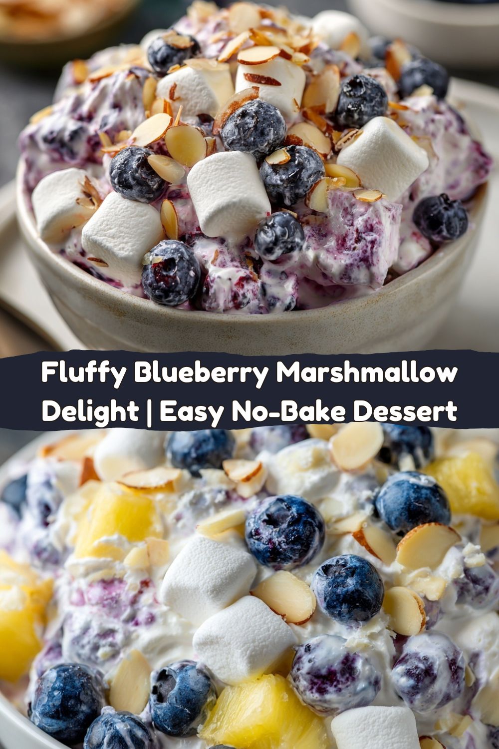 Fluffy Blueberry Marshmallow Delight