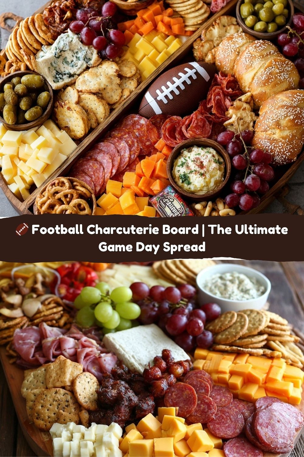 Football Charcuterie Board