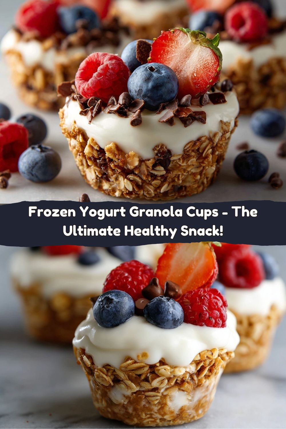 Frozen Yogurt Granola Cups