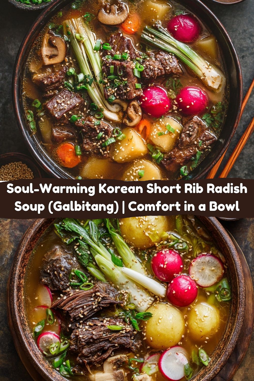 Korean Short Rib Radish Soup (Galbitang)