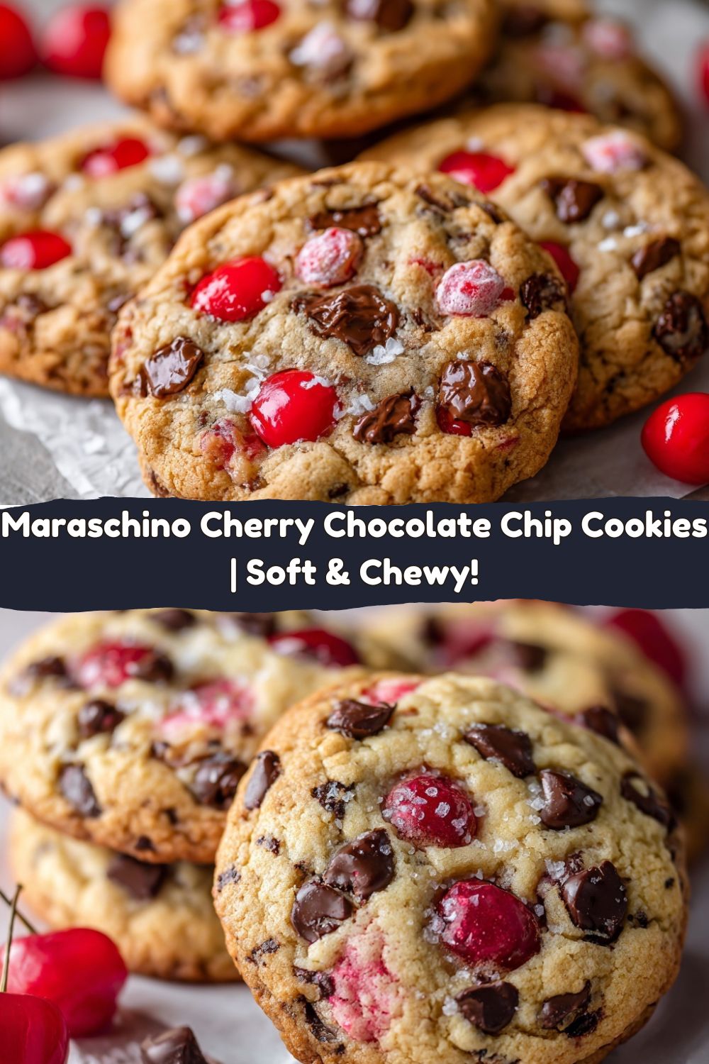 Maraschino Cherry Chocolate Chip Cookies
