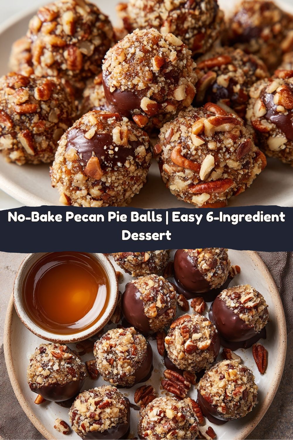 No-Bake Pecan Pie Balls