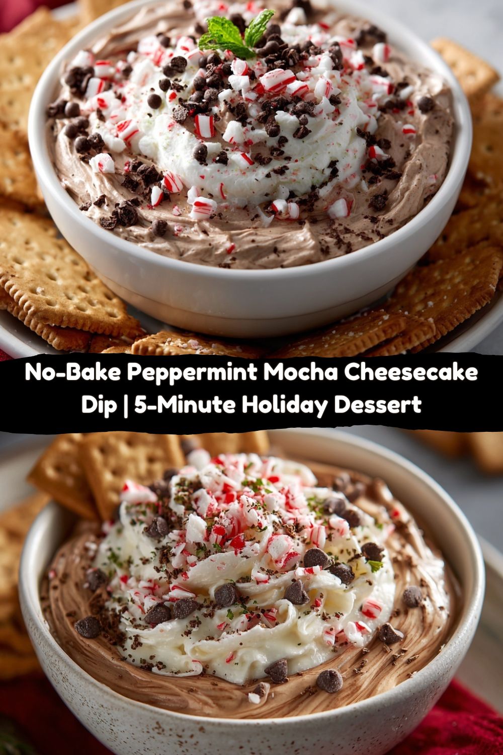 Peppermint Mocha Cheesecake Dip