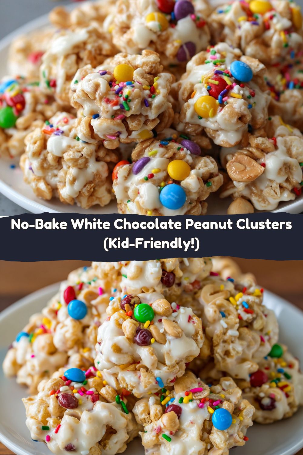 No-Bake White Chocolate Peanut Clusters