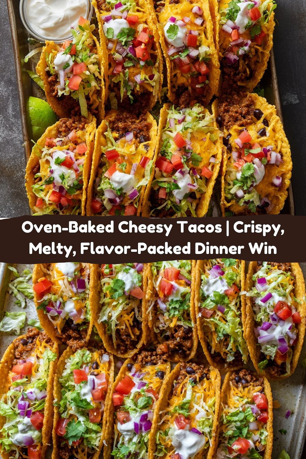 Oven-Baked Cheesy Tacos