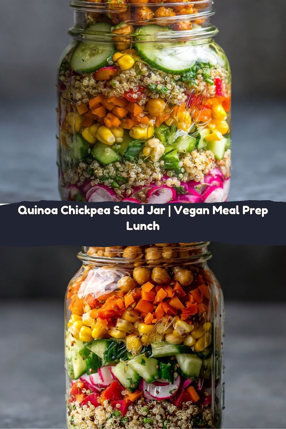 Quinoa Chickpea Salad Jar