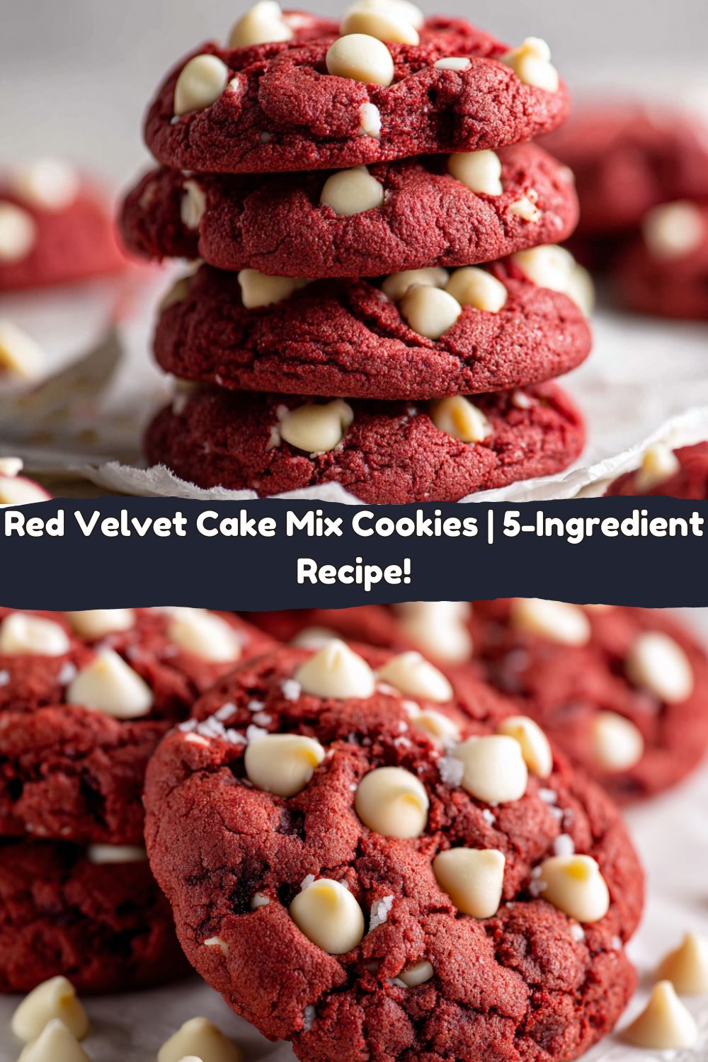 Red Velvet Cake Mix Cookies