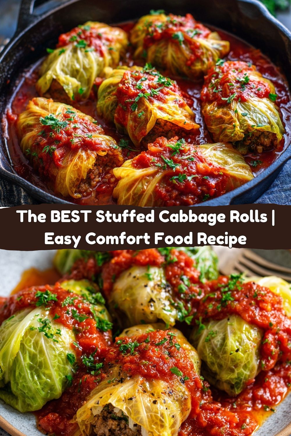 Stuffed Cabbage Rolls with Tomato Sauce
