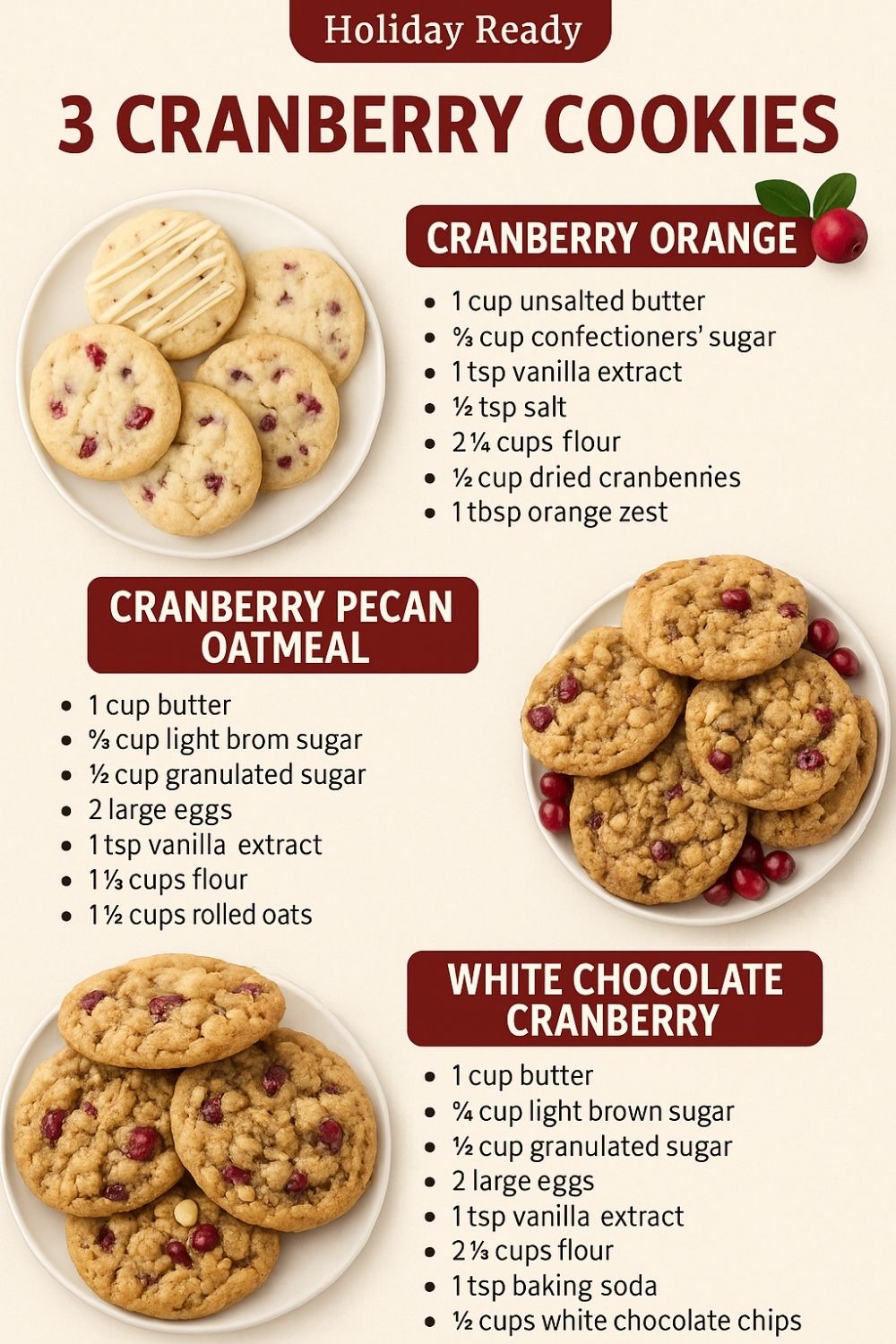 The Ultimate Holiday Cookie Trio