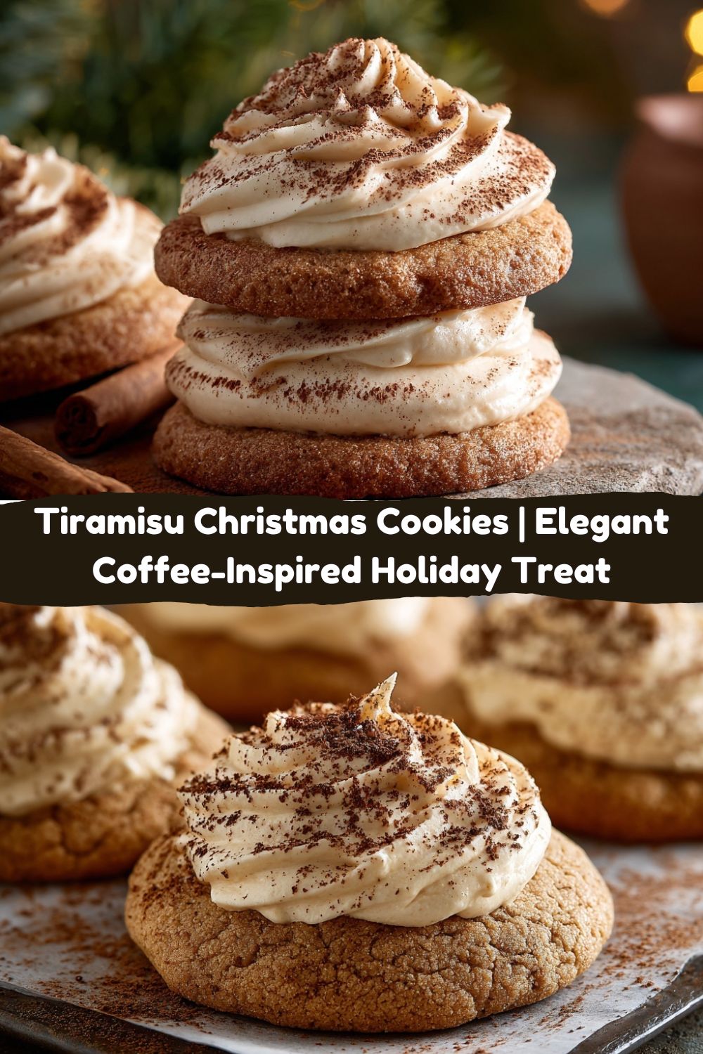 Tiramisu Christmas Cookies